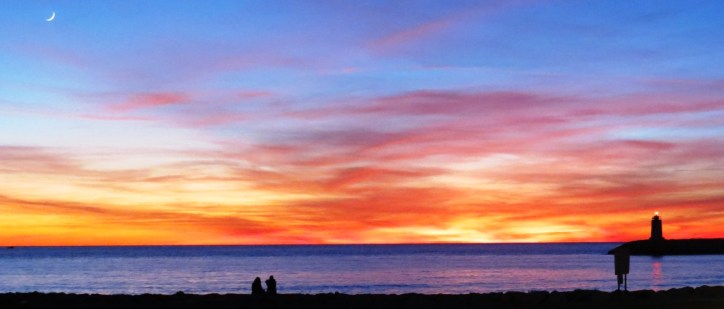 Coucher de soleil à Sausset-les-Pins