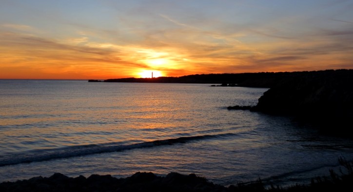 Coucher de soleil plage de la Sainte-Croix à Sausset-les-Pins