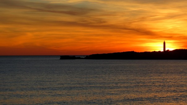 Coucher de soleil plage de la Sainte-Croix à Sausset-les-Pins