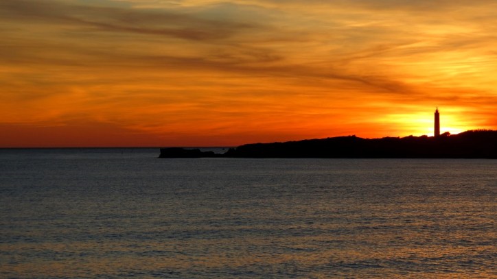 Coucher de soleil plage de la Sainte-Croix à Sausset-les-Pins