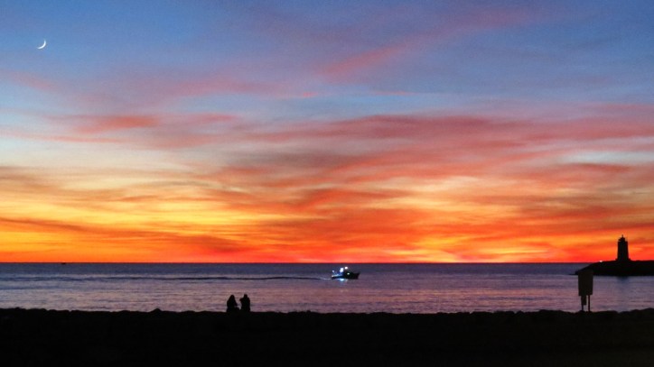 Coucher de soleil à Sausset-les-Pins