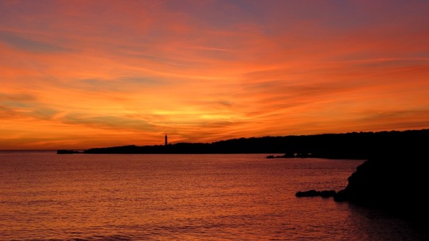 Coucher de soleil plage de la Sainte-Croix à Sausset-les-Pins